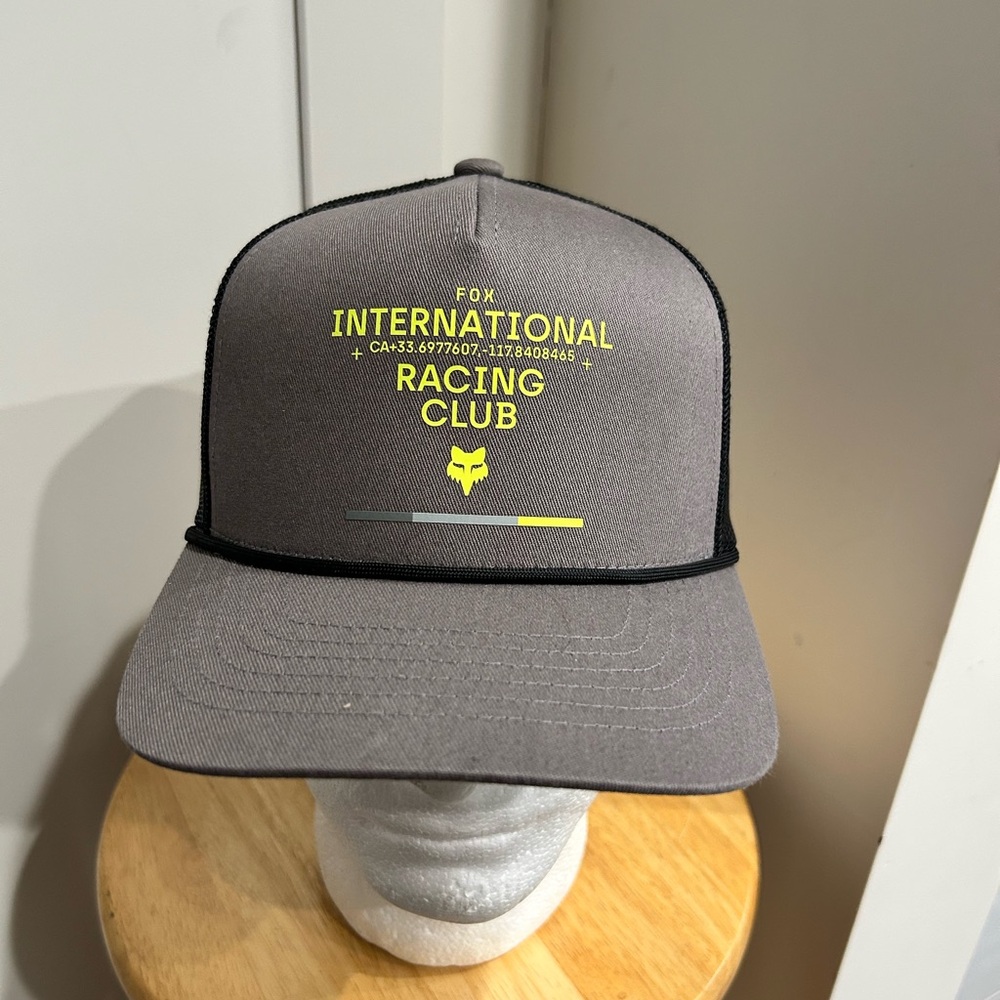 Fox Gray Racing Club Hat - Picture 2 of 6